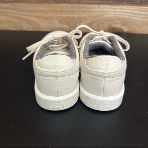 Allbirds Wool Piper Woven White Sneakers Shoes Lace Up Running Women's Size 7 - Picture 2 of 9